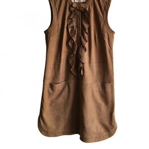 HOSS INTROPIA MINI  Chic Tan Sleeveless Dress with Lace Accent